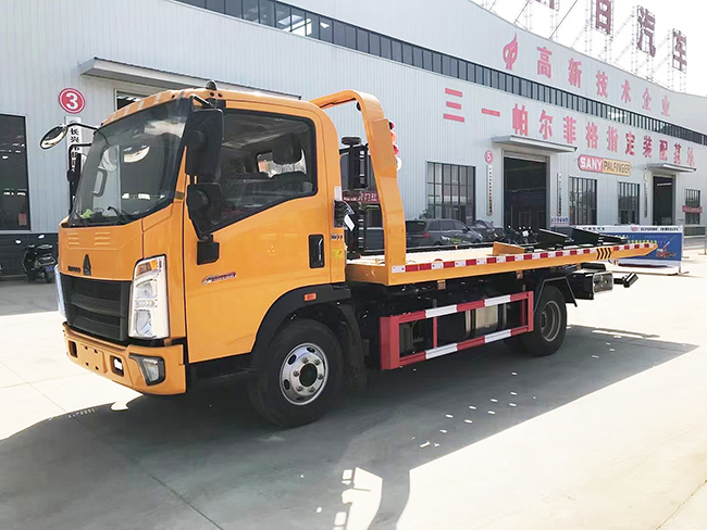 國六藍(lán)牌重汽豪沃一拖二清障車 國六藍(lán)牌重汽豪沃一拖二清障車