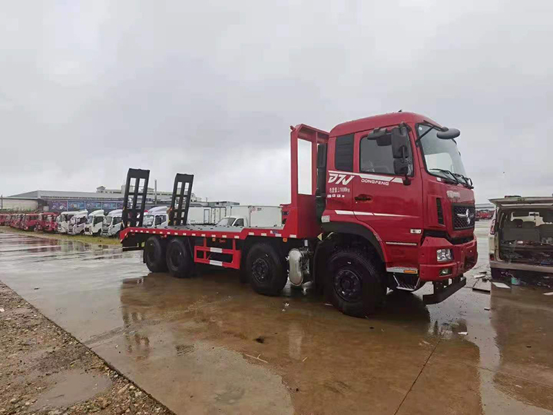國六東風(fēng)D7V牌前四后八平板運(yùn)輸車 國六東風(fēng)D7V牌前四后八平板運(yùn)輸車